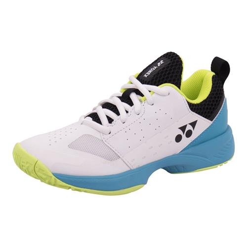 Yonex Lumio 4 Junior All Court Shoes  2024 (White Turquoise)